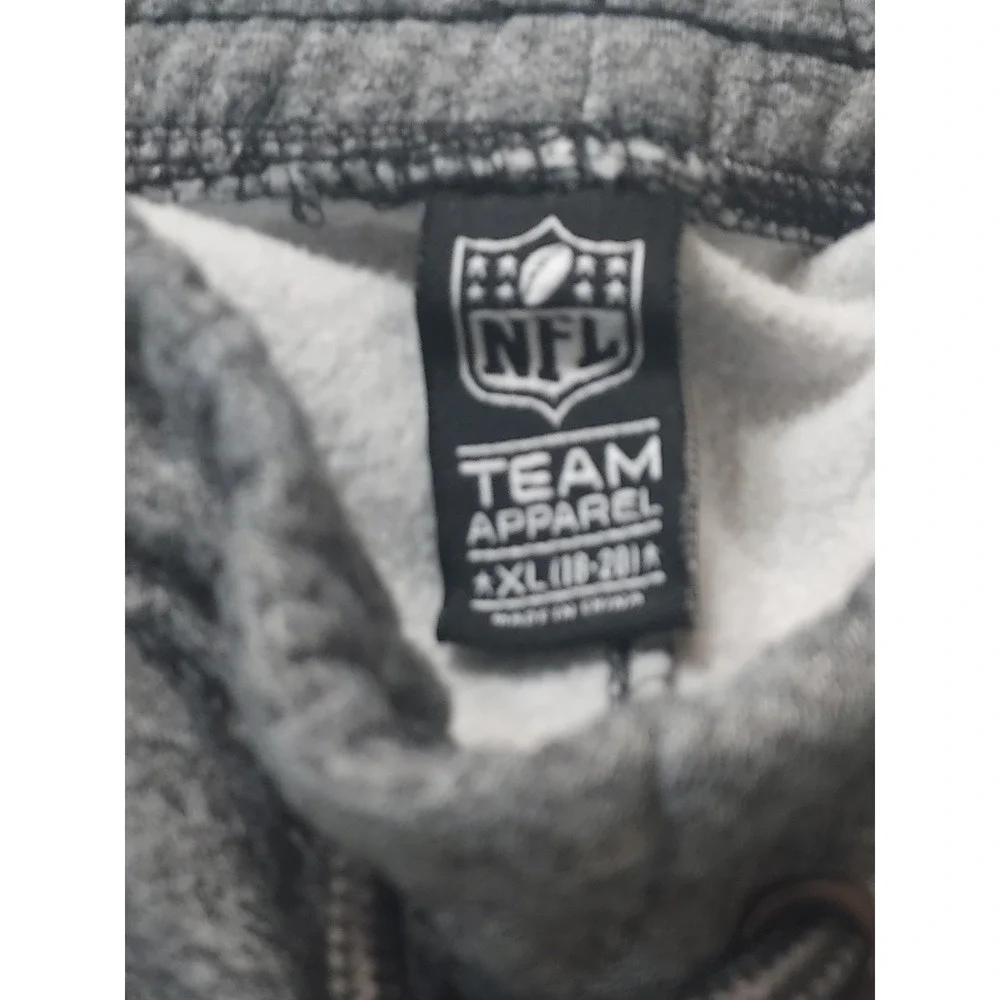 NFL Team Apparel Tampa‎ Bay Buccaneers Joggers Kids XL Gray Fleece Sweatpants
